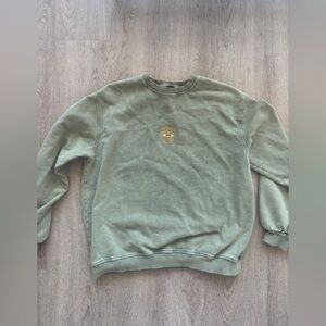 Vintage Colorado Springs ski Crewneck Sweatshirt - washed green